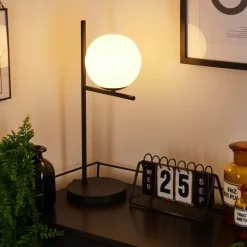 hofstein Lampe de table Hogatza Noir, 1 lumière