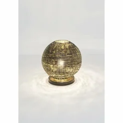 Lampes Dorées-Luminaires Holländer Lampe de table Holländer BUFFONE Or, Noir, 1 lumière