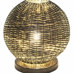 Lampes Dorées-Luminaires Holländer Lampe de table Holländer BUFFONE Or, Noir, 1 lumière