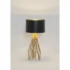 Lampes Dorées-Luminaires Holländer Lampe de table Holländer CAPRI Or, 1 lumière