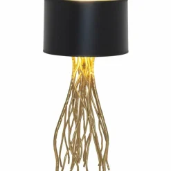 Lampes Dorées-Luminaires Holländer Lampe de table Holländer CAPRI Or, 1 lumière