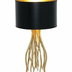 Lampes Dorées-Luminaires Holländer Lampe de table Holländer CAPRI Or, 1 lumière