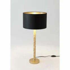 Lampes En Tissu-Luminaires Holländer Lampe de table Holländer CANCELLIERE ROTONDA PICCOLO Or, 1 lumière