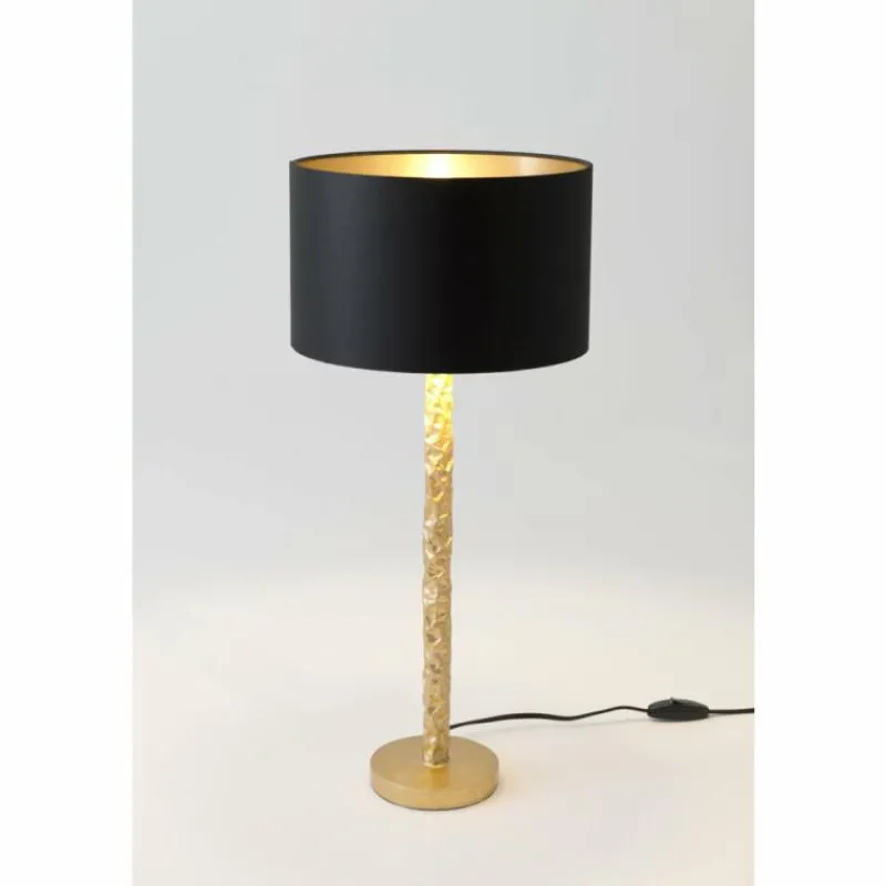 Lampes En Tissu-Luminaires Holländer Lampe de table Holländer CANCELLIERE ROTONDA PICCOLO Or, 1 lumière
