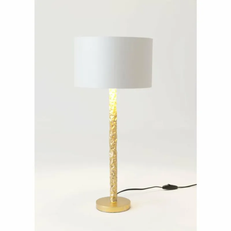 Lampes En Tissu-Luminaires Holländer Lampe de table Holländer CANCELLIERE ROTONDA PICCOLO Or, 1 lumière