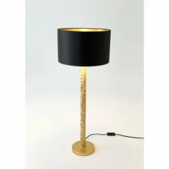 Lampes En Tissu-Luminaires Holländer Lampe de table Holländer CANCELLIERE ROTONDA GRANDE Or, 1 lumière