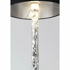 Lampes En Tissu-Luminaires Holländer Lampe de table Holländer CANCELLIERE ROTONDA GRANDE Argenté, 1 lumière