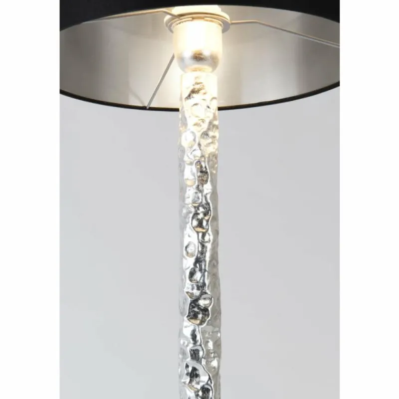 Lampes En Tissu-Luminaires Holländer Lampe de table Holländer CANCELLIERE ROTONDA GRANDE Argenté, 1 lumière