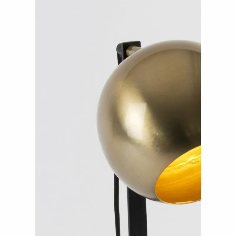 Lampes Dorées-Luminaires Holländer Lampe de table Holländer CLARICE Or, Noir, 1 lumière