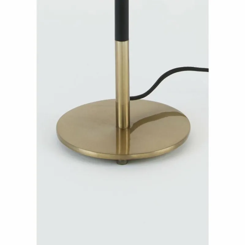 Lampes Dorées-Luminaires Holländer Lampe de table Holländer ENZIO Or, Noir, 1 lumière