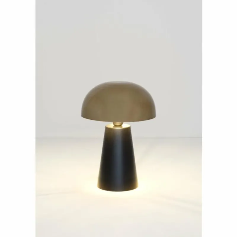 Lampes Dorées-Luminaires Holländer Lampe de table Holländer FUNGO Or, Noir, 1 lumière
