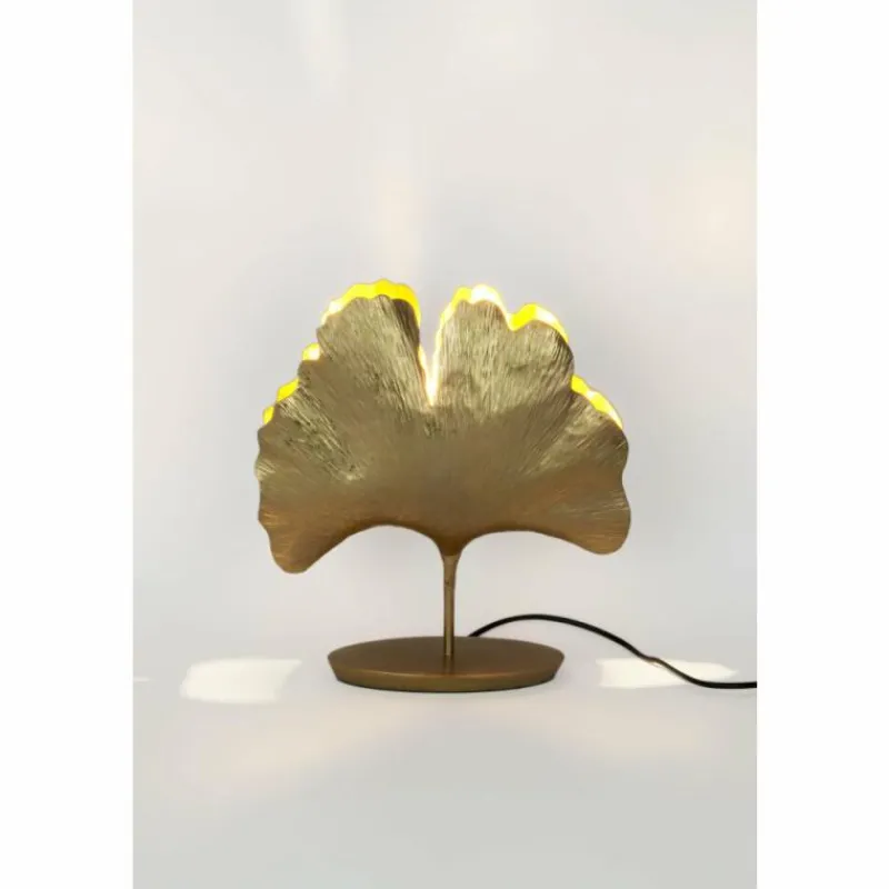 Lampes Dorées-Luminaires Holländer Lampe de table Holländer GINGKO Or, 1 lumière