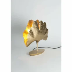 Lampes Dorées-Luminaires Holländer Lampe de table Holländer GINGKO Or, 1 lumière