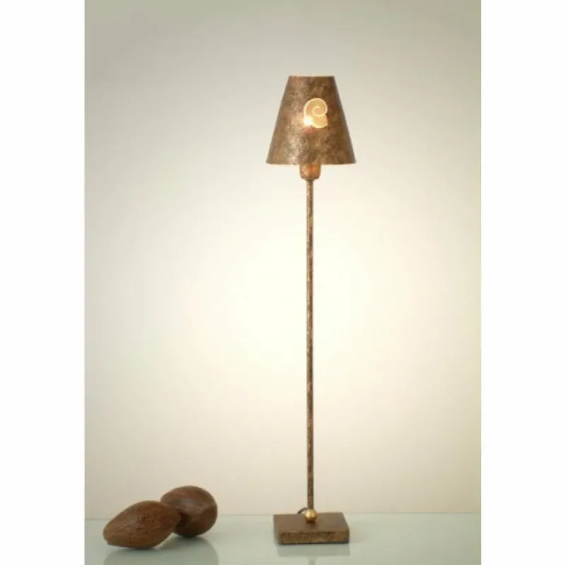 Lampes Dorées-Luminaires Holländer Lampe de table Holländer GANCIO GROSS Brun, Or, 1 lumière