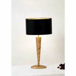 Lampes En Tissu-Luminaires Holländer Lampe de table Holländer INNOVAZIONE Or, 1 lumière