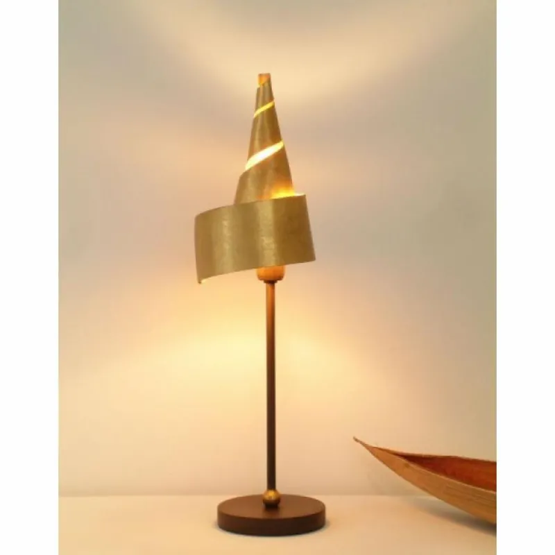 Lampes Dorées-Luminaires Holländer Lampe de table Holländer INNOVAZIONE Brun doré, 1 lumière