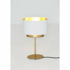 Lampes Dorées-Luminaires Holländer Lampe de table Holländer MATTIA OVAL Or, 1 lumière
