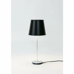 Lampes En Tissu-Luminaires Holländer Lampe de table Holländer MATTIA RUND Argenté, 1 lumière