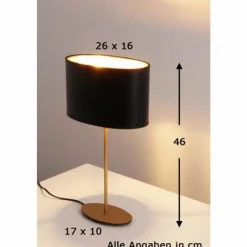 Lampes Dorées-Luminaires Holländer Lampe de table Holländer MATTIA Or, Laiton, 1 lumière