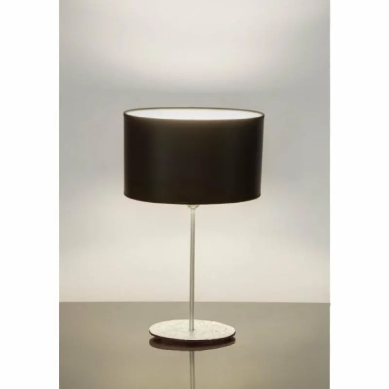 Lampes En Tissu-Luminaires Holländer Lampe de table Holländer MATTIA OVAL Argenté, 1 lumière