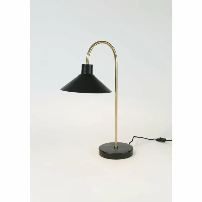 Lampes Dorées-Luminaires Holländer Lampe de table Holländer OKTAVIA Or, Noir, 1 lumière