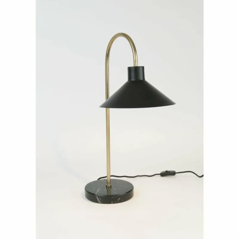 Lampes Dorées-Luminaires Holländer Lampe de table Holländer OKTAVIA Or, Noir, 1 lumière