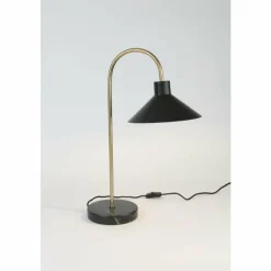 Lampes Dorées-Luminaires Holländer Lampe de table Holländer OKTAVIA Or, Noir, 1 lumière