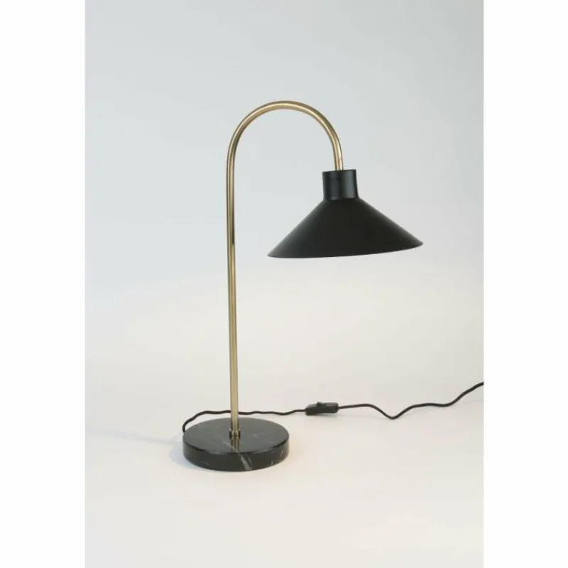 Lampes Dorées-Luminaires Holländer Lampe de table Holländer OKTAVIA Or, Noir, 1 lumière
