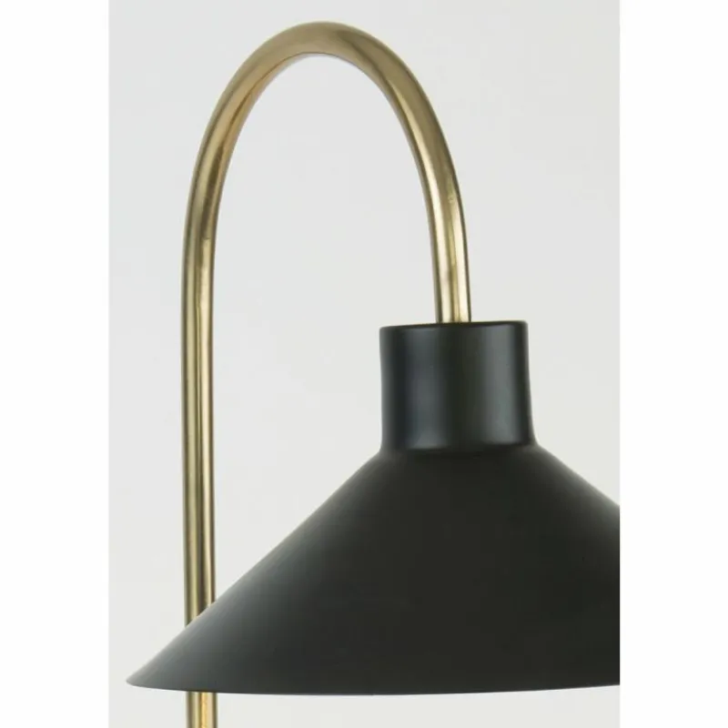 Lampes Dorées-Luminaires Holländer Lampe de table Holländer OKTAVIA Or, Noir, 1 lumière