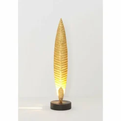 Lampes Dorées-Luminaires Holländer Lampe de table Holländer PENNA Brun, Or, Noir, 1 lumière