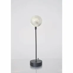 Luminaires Holländer Lampe de table Holländer PICCOLA NAUTILO Noir, Argenté, 1 lumière* Lampes À Poser