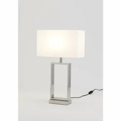 Lampes En Tissu-Luminaires Holländer Lampe de table Holländer SPRAZZO Argenté, 1 lumière