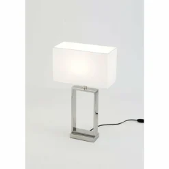 Lampes En Tissu-Luminaires Holländer Lampe de table Holländer SPRAZZO Argenté, 1 lumière