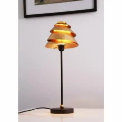 Lampes Dorées-Luminaires Holländer Lampe de table Holländer SNAIL ONE Brun doré, 1 lumière