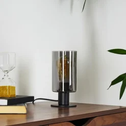 hofstein Lampe de table Hunouri Noir, 1 lumière