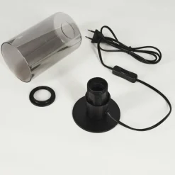 hofstein Lampe de table Hunouri Noir, 1 lumière