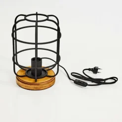 Lampes Industrielles-hofstein Lampe de table Husvik Bois clair, 1 lumière