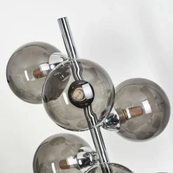 Suspension Verre Fumé-hofstein Lampe de table Hyco Chrome, 6 lumières