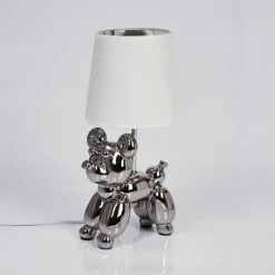 Lampes En Tissu-hofstein Lampe de table Inupal Argenté, 1 lumière