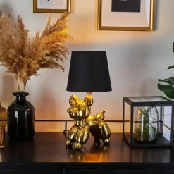 Lampes En Tissu-hofstein Lampe de table Inupal Or, 1 lumière