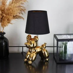 Lampes En Tissu-hofstein Lampe de table Inupal Or, 1 lumière