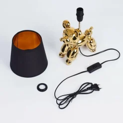 Lampes En Tissu-hofstein Lampe de table Inupal Or, 1 lumière