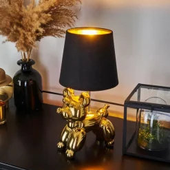 Lampes En Tissu-hofstein Lampe de table Inupal Or, 1 lumière