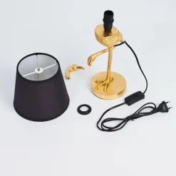 Lampes En Tissu-hofstein Lampe de table Janine Or, 1 lumière