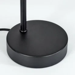 Luminaires Scandinaves-hofstein Lampe de table Javel Chrome, Noir, 1 lumière