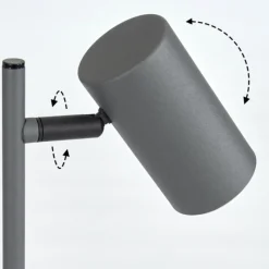 Luminaires Scandinaves-hofstein Lampe de table Javel Gris, Couleur bois, Noir, 1 lumière