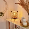 Style Boho-Chic-hofstein Lampe de table Jonas Noir, 1 lumière