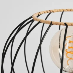 Lampes Vintages & Rétros-hofstein Lampe de table Journy Écru, Noir, 1 lumière