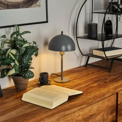 Luminaires Scandinaves-hofstein Lampe de table Kaitulai Gris, 1 lumière