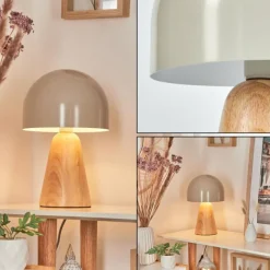 Luminaires Scandinaves-hofstein Lampe de table Kanchriech Écru, 1 lumière